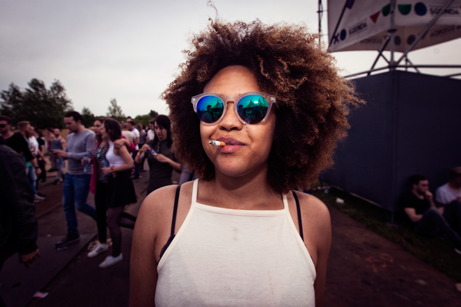Foto festivalbezoeker door Juri Hiensch