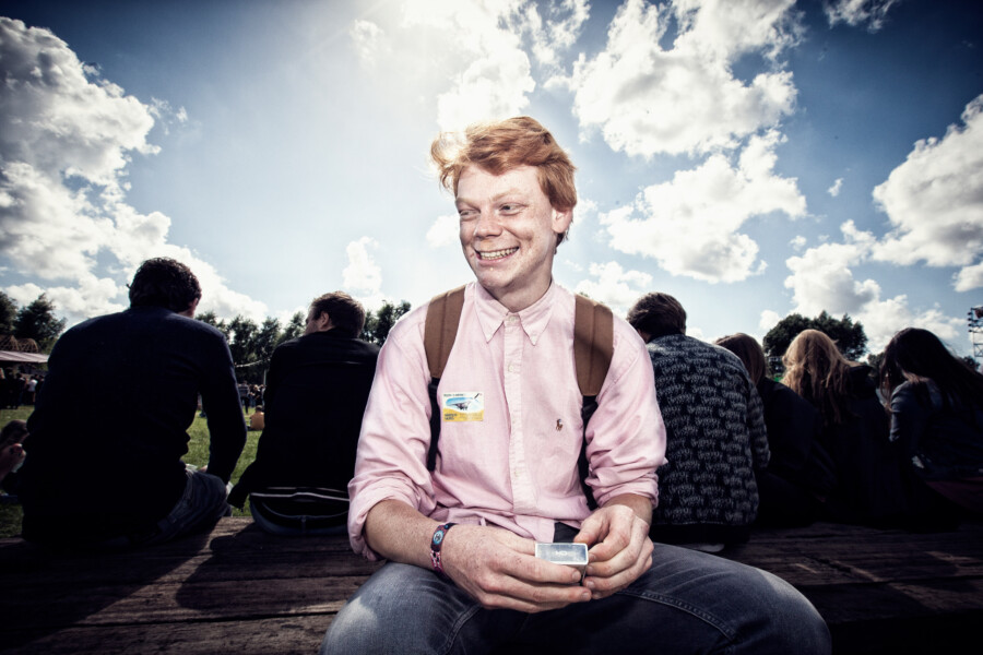 Foto festivalbezoeker door Juri Hiensch