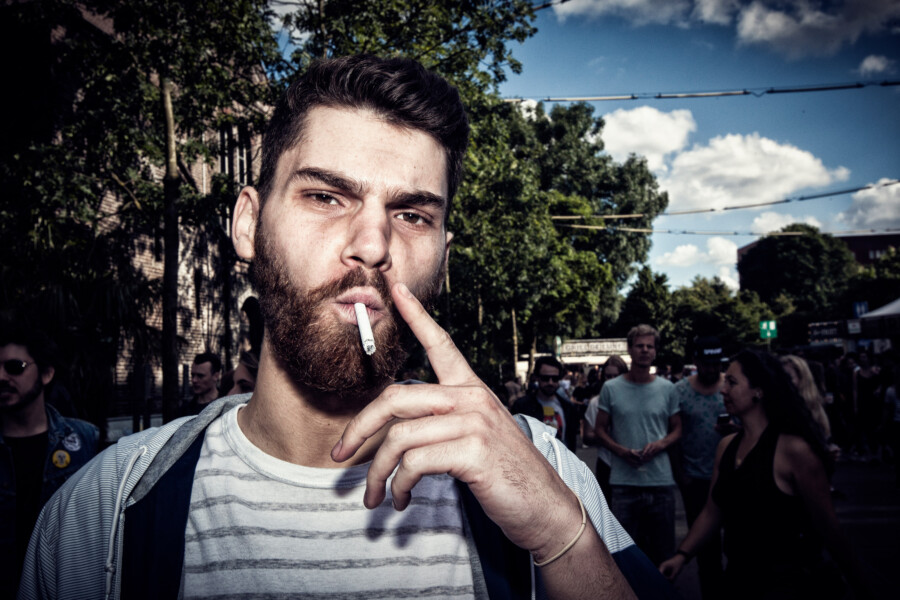 Foto festivalbezoeker door Juri Hiensch