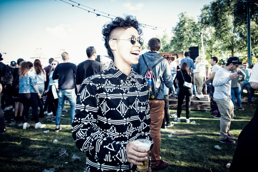 Foto festivalbezoeker door Juri Hiensch