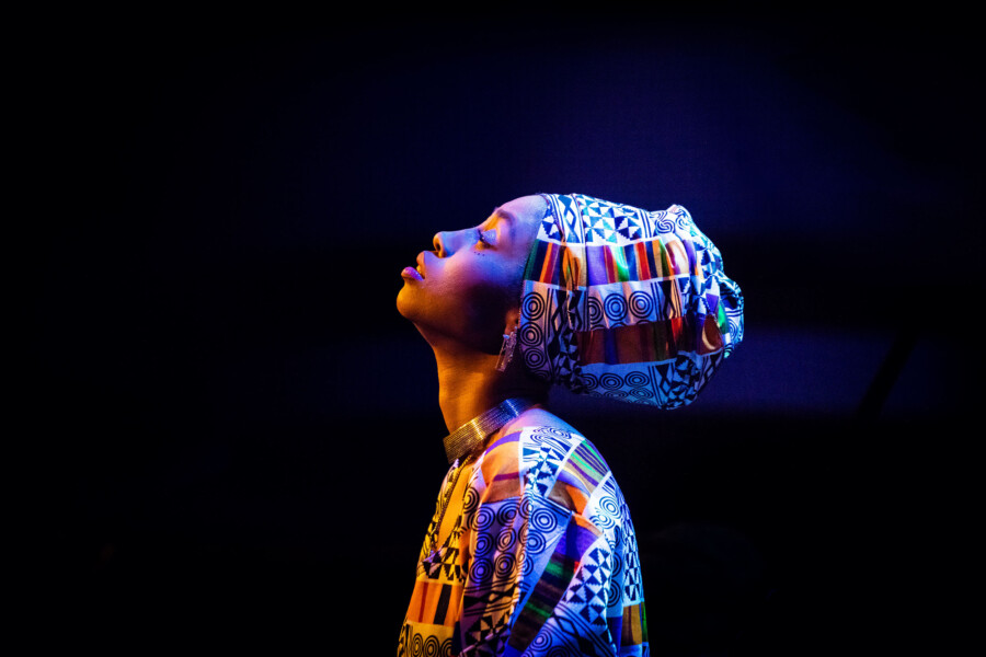 Portretfoto Jazzmeia Horn Transition festival door Juri Hiensch