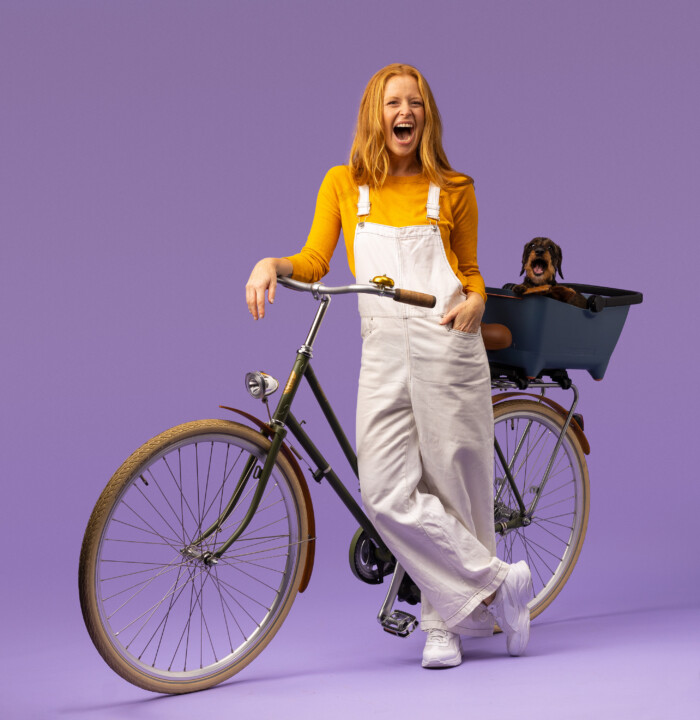 Studiofoto met Elize Been voor de Mobiliteitsweek Utrecht
