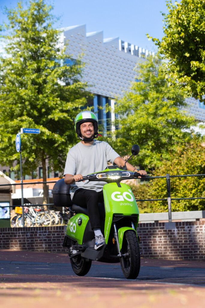 Deelscooter in Amersfoort voor de Mobiliteitsweek Utrecht